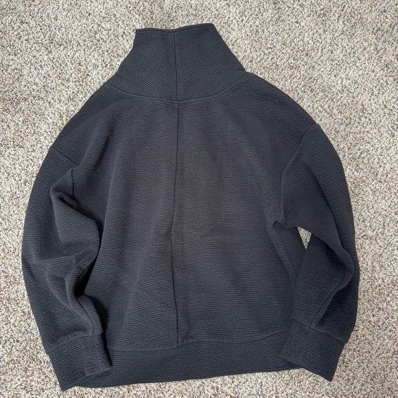 Calia Black Cowl Neck Sweater with Textured Knit - Picture 3 of 3